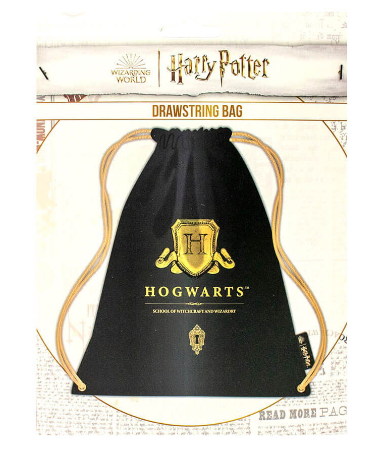 MATH V - Harry Potter Draw String Bag HOGWARTS SHIELD Τσάντα Πλάτης με Κορδόνι  Wizarding World MathV HP710073