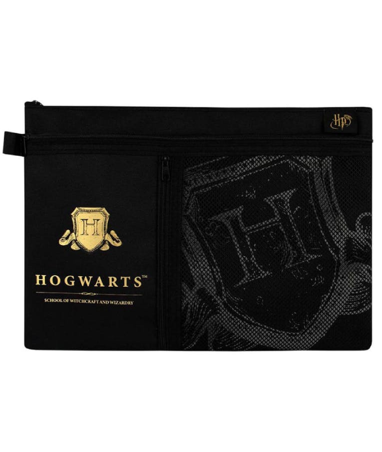 Harry Potter Multi Pocket Study Wallet HOGWARTS Υφασμάτινος Φάκελος με Φερμουάρ Wizarding World MathV HP148499