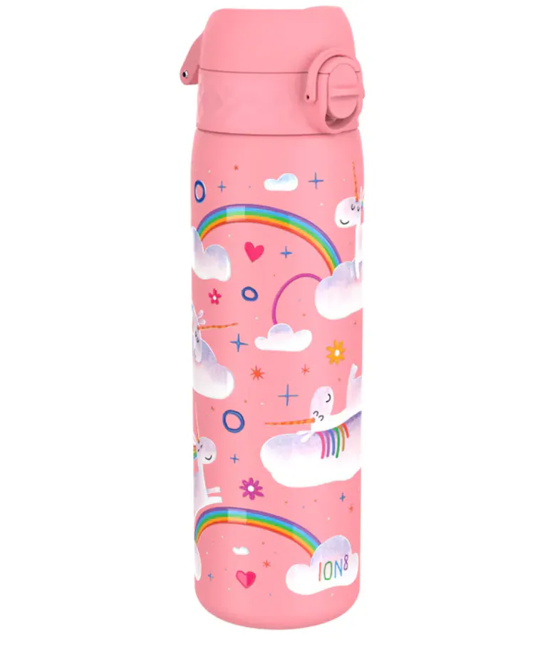 ION8 - Ion 8 Leak Proof Sports Bottle Παγούρι Slim Unicorn Rainbow Μονόκερος Ροζ 600ml I8RF500PPUNIRAIN