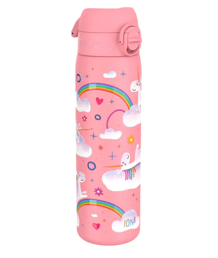 ION8 - Ion 8 Leak Proof Insulate Steel Water Bottle Μπουκάλι ισοθερμικό μεταλλικό Ανοξείδωτο Ατσάλι Slim Ροζ 500ml I8TS500PPUNIRAIN