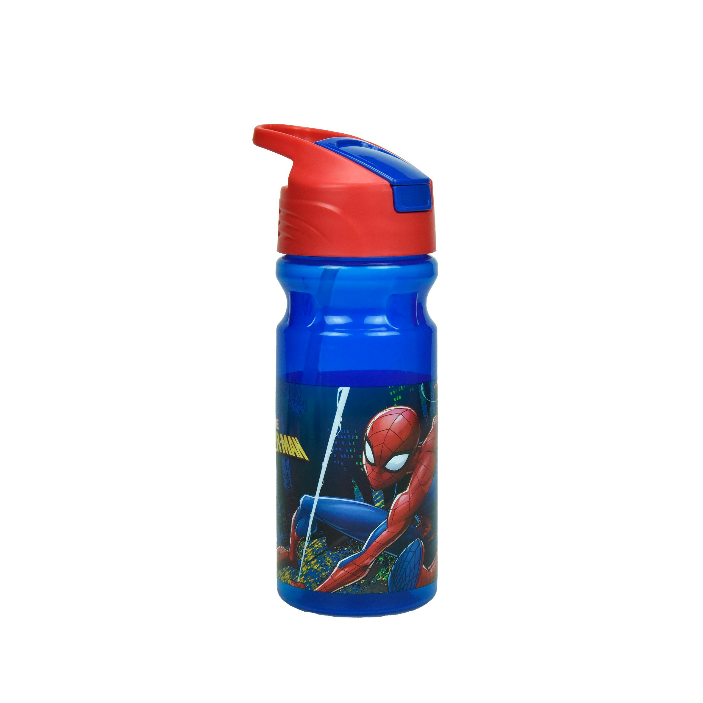 Gim Παιδικό Πλαστικό Παγούρι FLIP SPIDERMAN BLUE NET 550ml  | Ηλικία 4+  557-13203