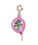 Charm it! Gold Birthday Balloon Shaker Charm  - Γουράκι σε Σχήμα Happy Birthday Balloon CT02-01