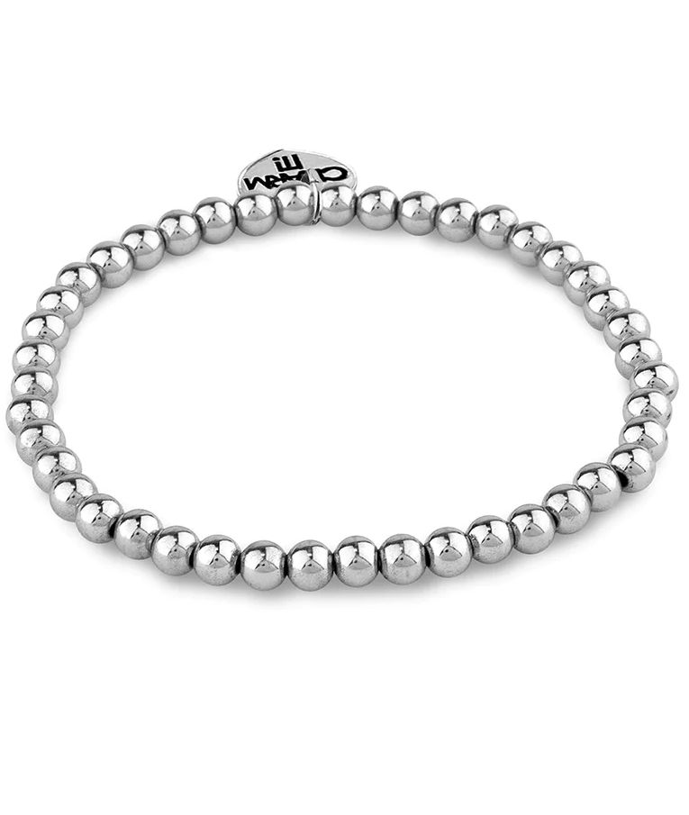 ! Silver Stretch Bead Bracelet - Βραχιόλι με Ασημένιες Μικρές Χάντρες   CT07-02
