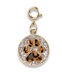 Charm it! Gold Swivel Leopard Pawprint Charm - Γουράκι σε Σχήμα Λεοπάρ-Γκλίτερ CT01-19