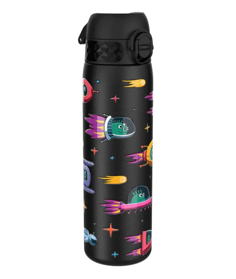 Ion 8 Leak Vacuum Proof Stainless Steel Bottle SPACESHIPS  Μπουκάλι Ανοξείδωτο Ατσάλι Μαύρο 600ml  I8SS600PKSPACE