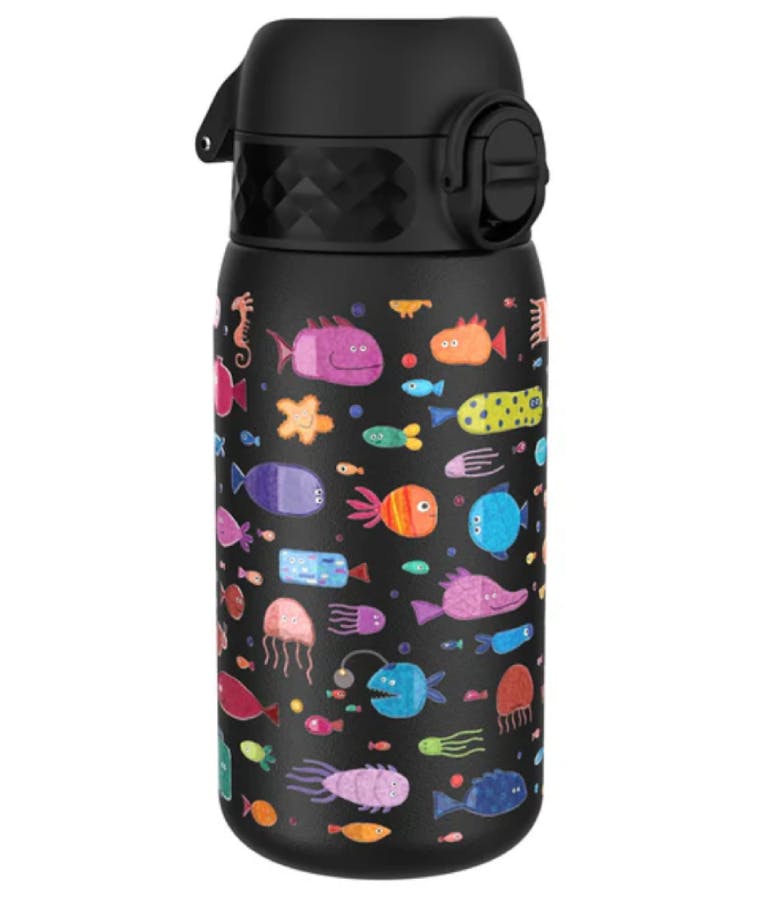 Ion 8 Leak Proof Stainless Steel Vacuum Insulated ThermoShield Fish Black 320ml Μπουκάλι Ανοξείδωτο Ατσάλι I8TS320PKFISH