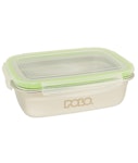 Φαγητοδοχείο Polo Lunch Box Δοχείο Φαγητού  850ml Παραλληλόγραμμo Inox Με Διάφανο Καπάκι 915005-0000