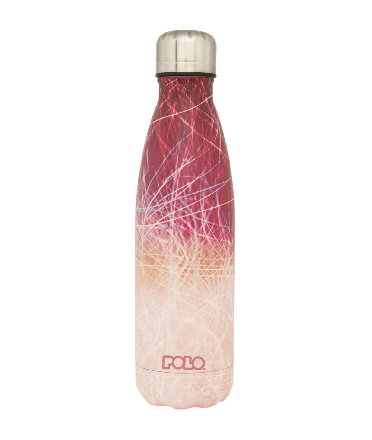 Polo Ανοξείδωτο Μπουκάλι Θερμός 500 ml STAINLESS STEEL Multicolor με Πώμα 9-49-004-8256
