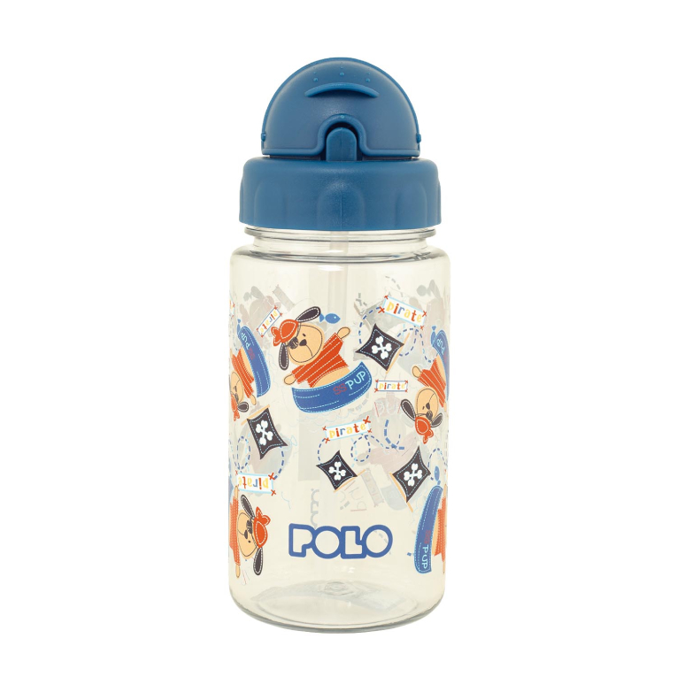 POLO -  Tritan Water Bottle with Strap 450ml Παγούρι Νερού σε χρώμα Μπλε PIRATE 9-48-001-8314