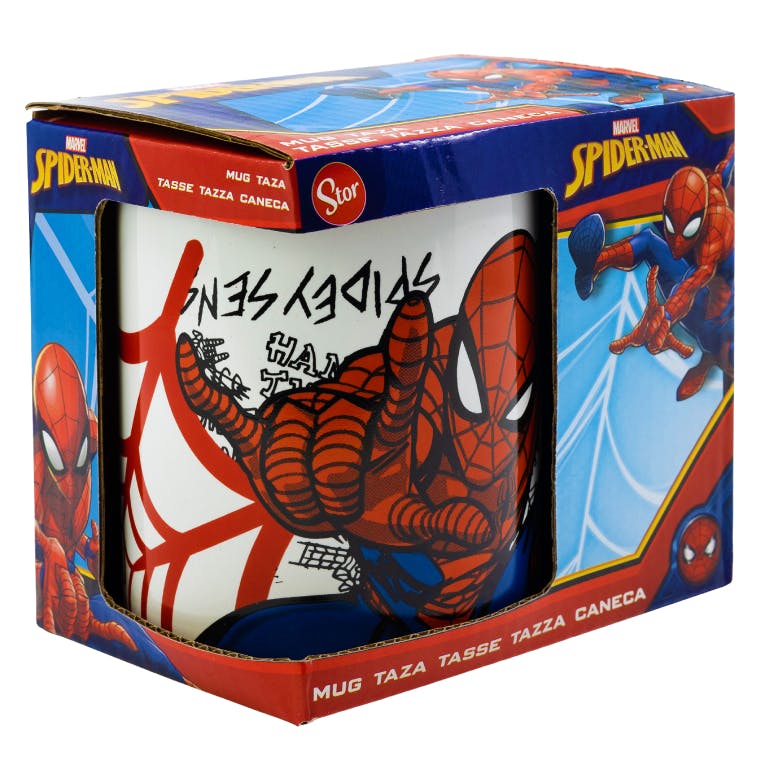 STOR - Stor Κεραμική Κούπα 330 ml (11oz) | Σε Κουτί Δώρου Spiderman Urban web 530-88124