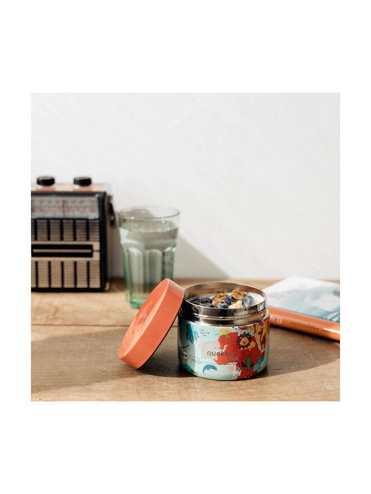 QUOKKA -  Thermal Stainless Steel Food Jar MAP OF LIFE - Παιδικό Δοχείο Φαγητού Θερμός  Ηλικία 4+    40098