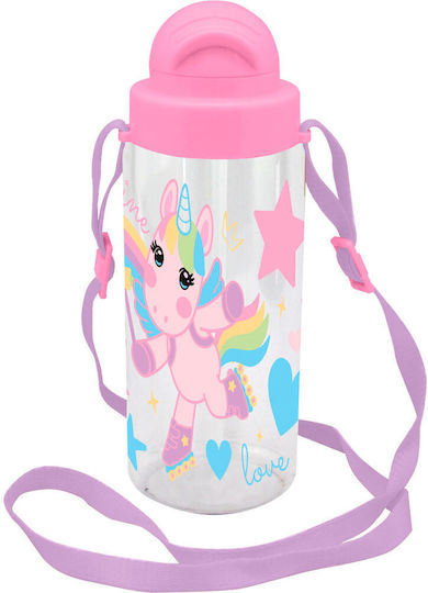 SWEET DREAMS & FRIENDS - KIDS Tritan Bottle with Strap SWEET DREAMS 500ml  Παιδικό Παγούρι από Τρίταν με Καλαμάκι  KL11514