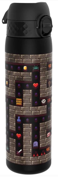 Ion8 Leak Proof Slim Sports Water Bottle GAMES Black Μαυρο Παγούρι 500ml  I8RF500PKGAME
