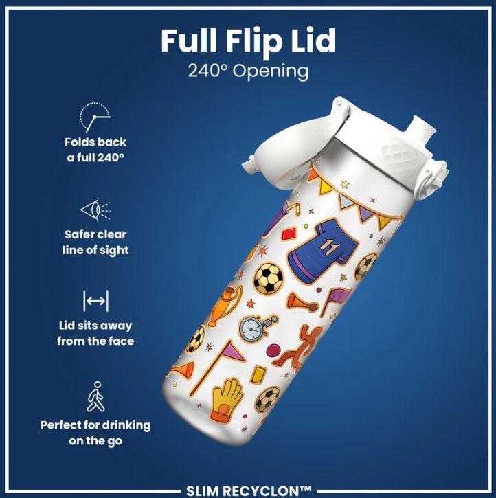 ION8 - Ion8 Leak Proof Kids Water Bottle Pod Παιδικό Παγούρι 600ML Ποδόσφαιρο I8RF500PIFOOT