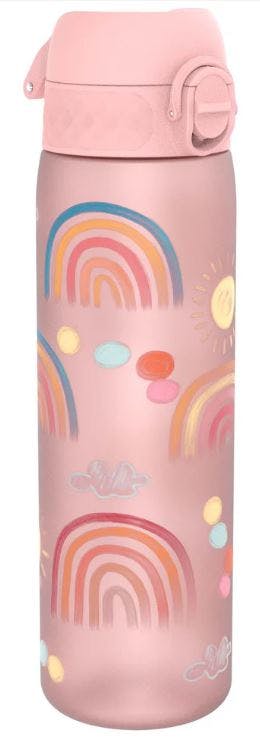 Ion8 Leak Proof Slim Sports Water Bottle Rainbow Ουράνιο Τόξο Ροζ Παγούρι 500ml  I8RF500PPRAINB2