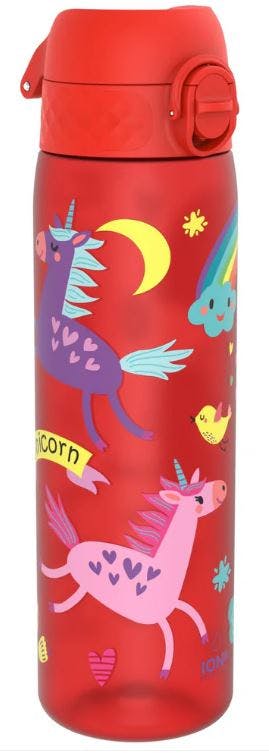 Ion8 Leak Proof Slim Sports Water Bottle Μονόκεροι Unicorns Κόκκινο Παγούρι 500ml I8RF500PRUNIC