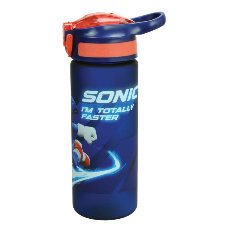 GIM - Gim Παγούρι SONIC 3 THE HEDGEHOG 600ml με καλαμάκι, κουμπί ανοίγματός και λαβή  572-54217