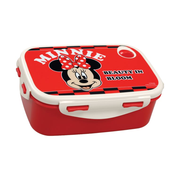 Gim Πλαστικό Παιδικό Δοχείο Φαγητού MINNIE (Microwave Safe) Μ17 x Π12 x Υ5.5cm Χωριτικότητα 920ml 553-05265