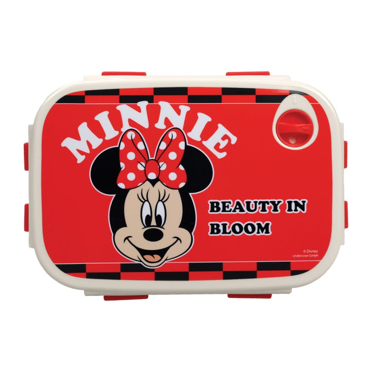 GIM - Gim Πλαστικό Παιδικό Δοχείο Φαγητού MINNIE (Microwave Safe) Μ17 x Π12 x Υ5.5cm  Χωριτικότητα 920ml  553-05265