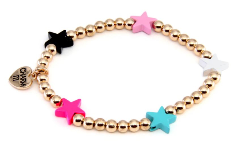 ! Gold Stretch Bead Bracelet - Χρωματιστό Βραχιολάκι  CT08-08