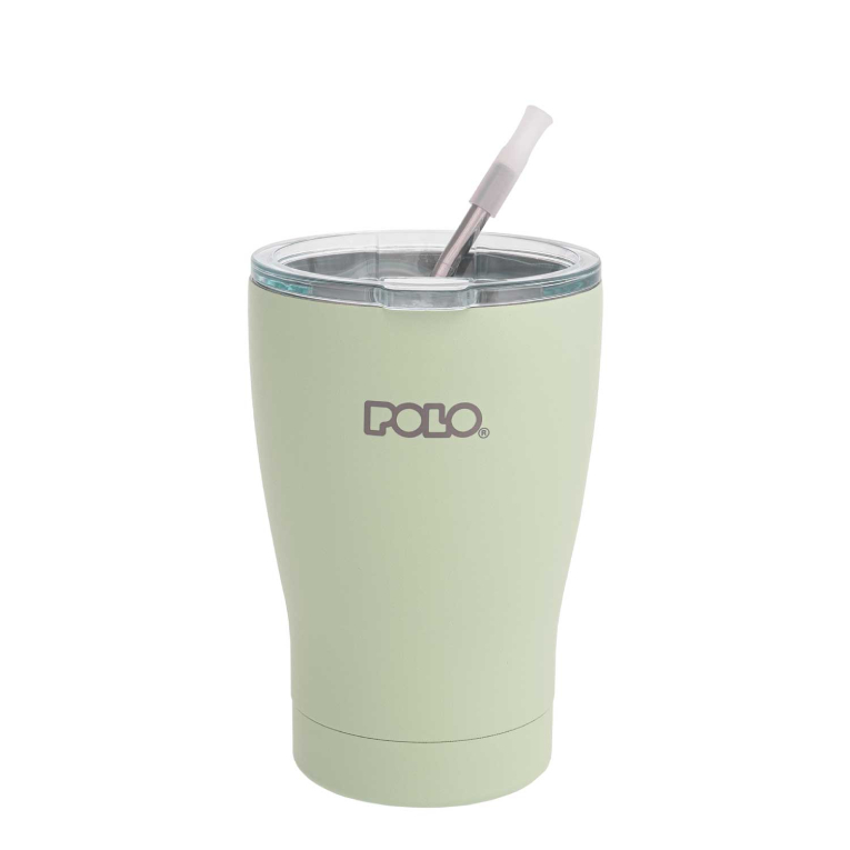 Polo Coffee Mug Ανοξείδωτη Κούπα Θερμός 350ml  Χρώμα Μέντα 9-49-024-6800