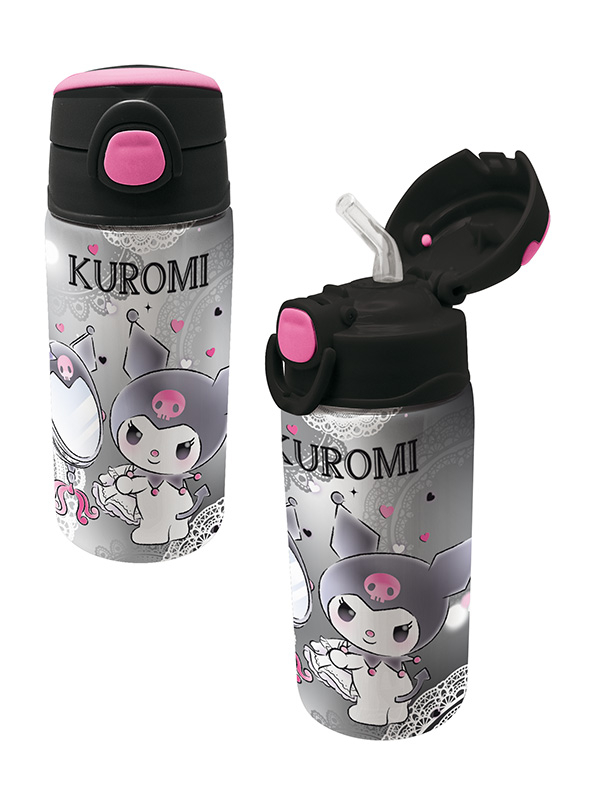  Ανοξείδωτο Stainless Steel Παγούρι KUROMI Γκρι 500ml  252412