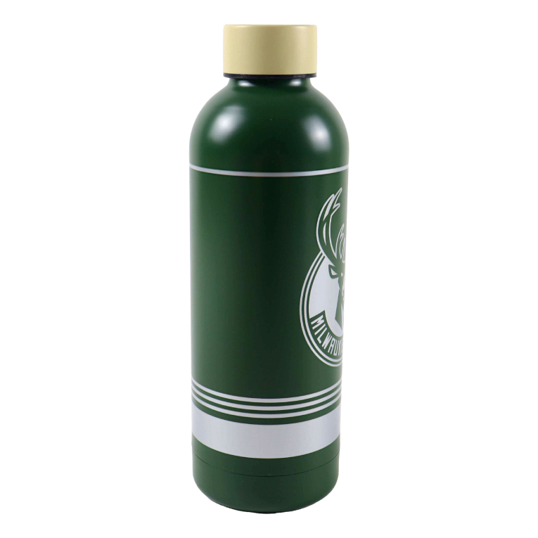 GIM - NBA Μπουκάλι Θερμός Πράσινο  MILWAUKEE bucks Stainless Steel Ανοξείδωτο Ατσάλι  530 ml 558-57223