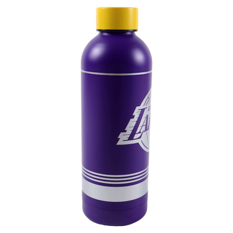GIM - NBA Μπουκάλι Θερμός Μωβ ΝΒΑ LAKERS Stainless Steel Ανοξείδωτο Ατσάλι  530 ml 558-57223