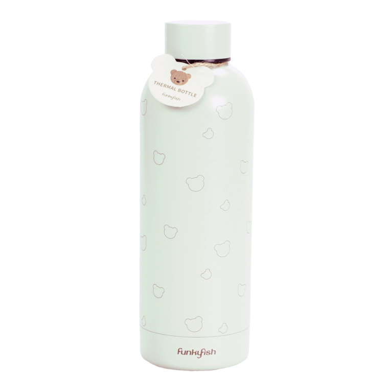 FunkyFish Drinking Bottle White Παγούρι-Ποτήρι απο Ανοξείδωτο Ατσάλι Double Wall 500ml  300-30322