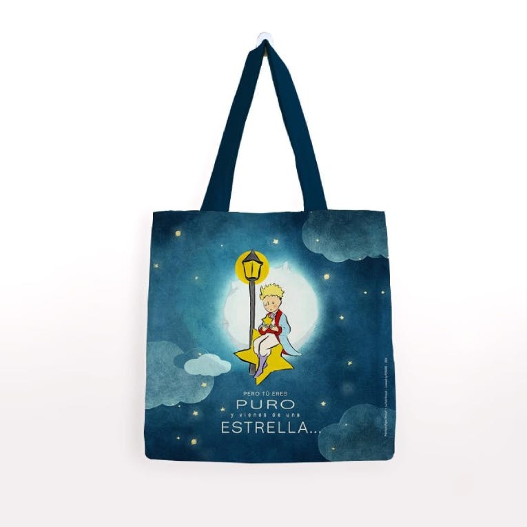 Υφασμάτινη Τσάντα Ώμου LE PETIT PRINCE Διάσταση 37x40cm  LLP-57-12 Bolsa Algodon Mediana