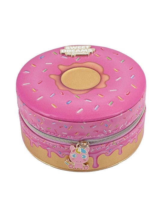 Kids PU Jewelery Box Donut Shape SWEET DREAMS Κοσμηματοθήκη σε σχήμα Ντόνατ KL11657