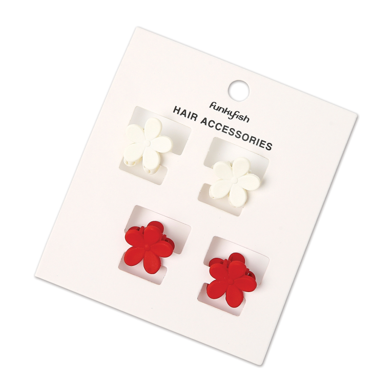  Clips Flower Hair Cherry Blossom 3τεμ Τσιμπιδάκια Μαλλιών 300-31005