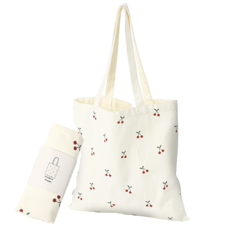  Tote Bag Cherry Blossom Τσάντα Πανινη Λευκή 300-31006