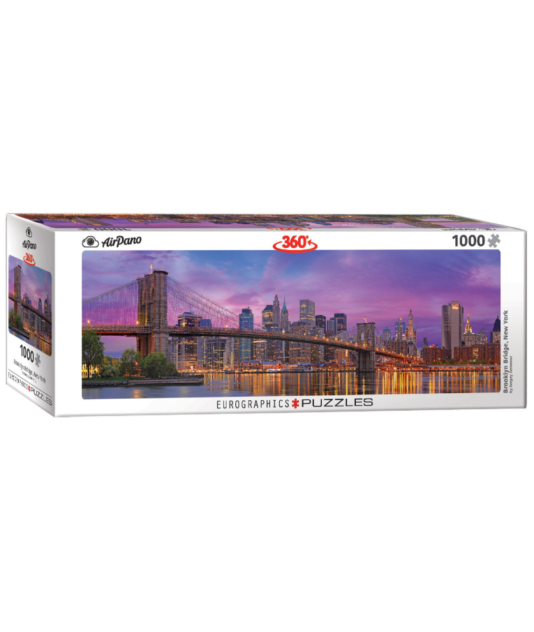 EUROGRAPHICS - Puzzle Παζλ Brooklyn Bridge New York Panorama 360 Photography  1000τεμ  6010-5301 99x33