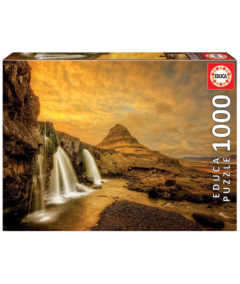 Puzzle Παζλ Kirkjufellsfoss Waterfall Iceland  1000τεμ 17971 68x48