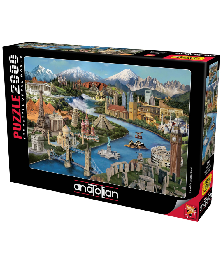 ANATOLIAN -  Puzzle ΠΑΖΛ  Μνημεία του Κόσμου Popular Landmarks Daniela Pirola 2000 τεμ. 3941 66x96