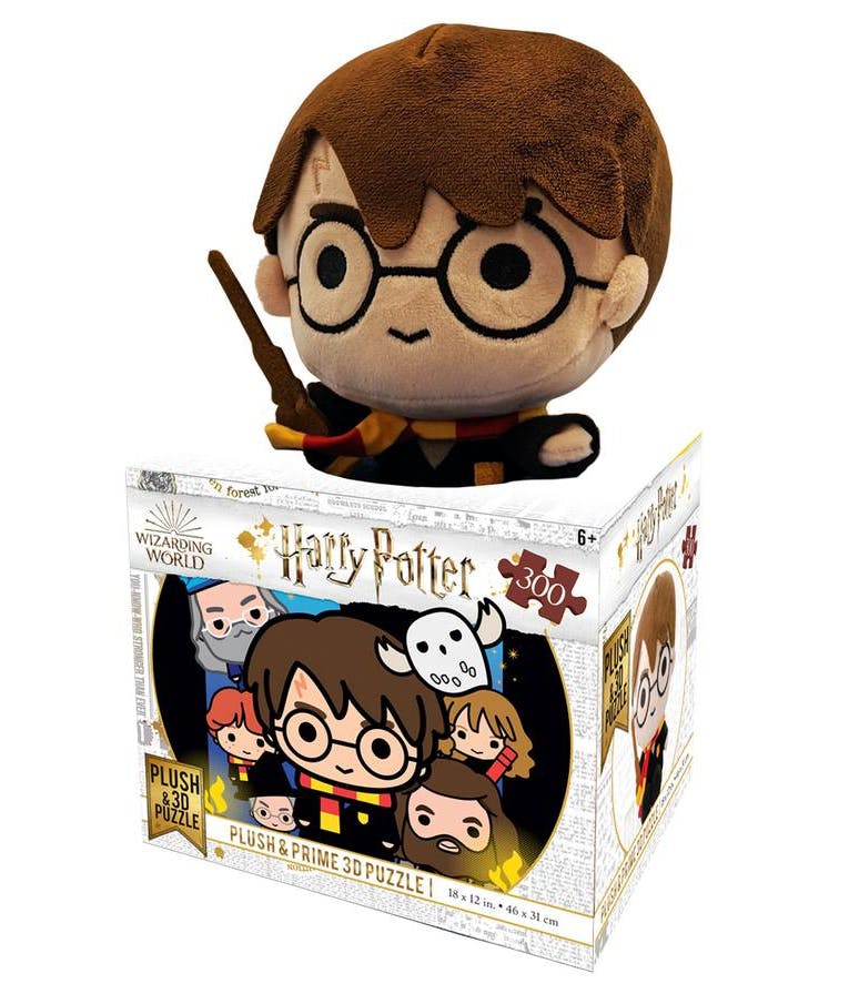 Puzzle 35800 Harry Potter Plush and Prime3D Παζλ και Λούτρινο Χάρυ Πότερ Ηλικία 6+ 16x31cm Desyllas Games 410026