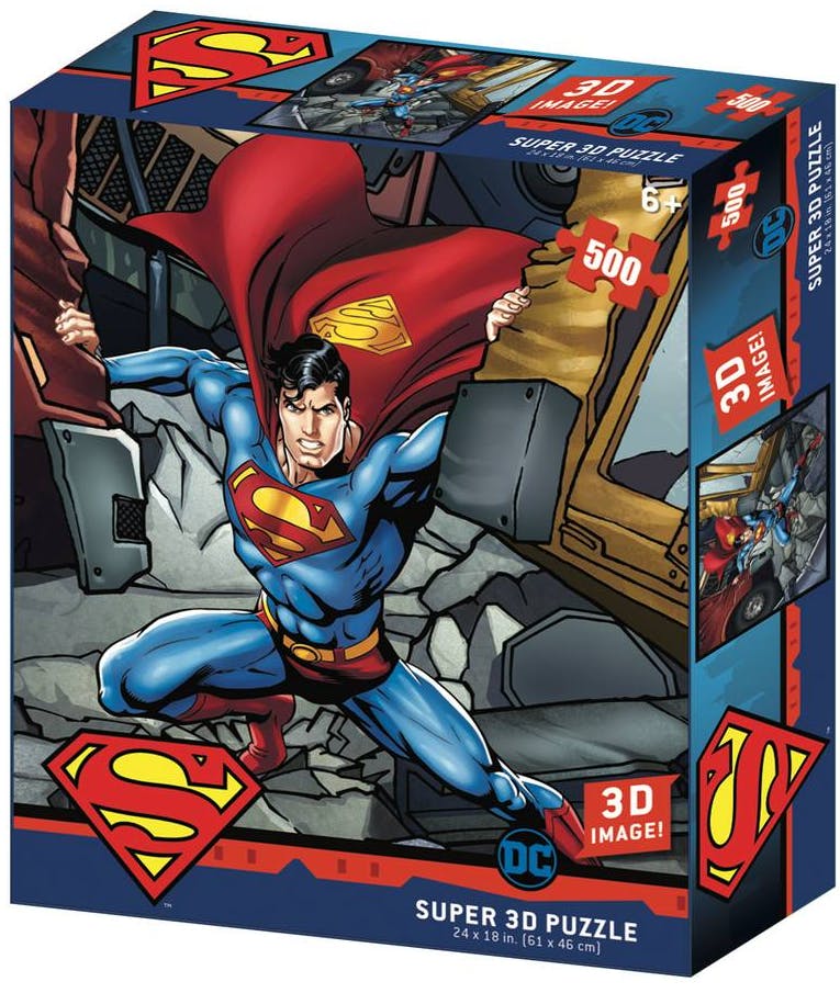 Puzzle Παζλ 32523 Prime3D Παζλ500 Superman Strength Desyllas Games 500τεμ 410025 61χ46 cm Ηλικία 6+