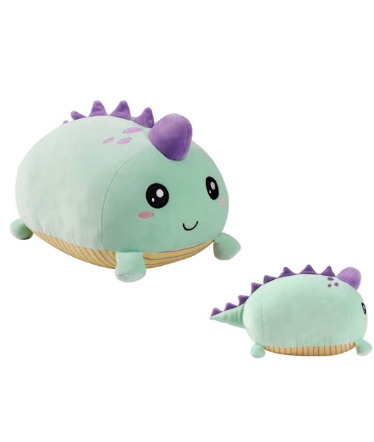 I-TOTAL - Μαξιλάρι  Dino - Δεινόσαυρος  Διάσταση 33x30cm Χρώμα Λαχανί - Μωβ  XL2208D