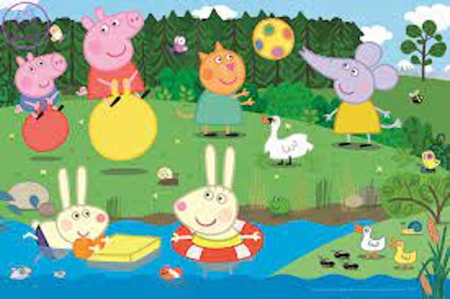 TREFL - Trefl Puzzle Pepa Holiday Fun - Pepa Pig Παζλ 60τμχ  Διάσταση 33x22cm  Ηλικία 4+  17326