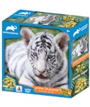 Puzzle Παζλ PRIME 3D PUZZLE WHITE TIGER Desyllas Games 100 τεμ  31*23 cm Ηλικία 5+  410017