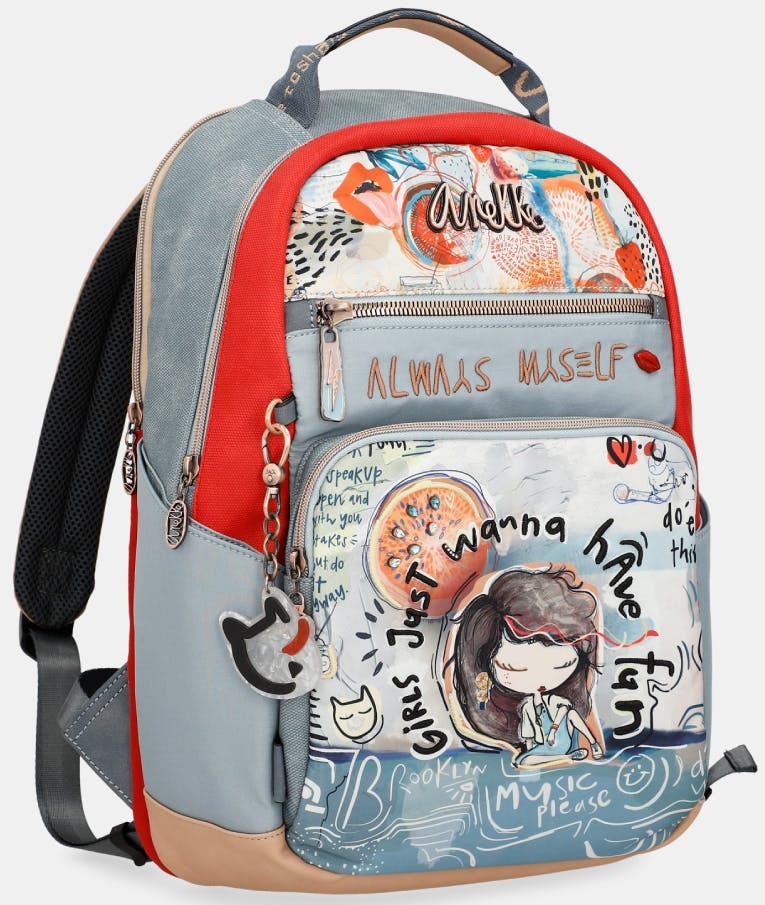 Anekke Fun and Music Large Size Backpack Μεγάλη Γυναικεία Τσάντα Πλάτης Διάσταση 31x45x11 34805-190