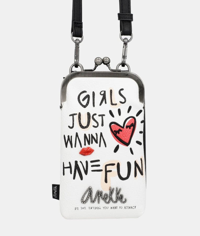 Anekke Fun and Music Large Wallet and Mobile Case 2in1 Μεγάλο Πορτοφόλι και Θήκη κινητού 2 σε 1 Διάσταση 11x19x5 34823-909
