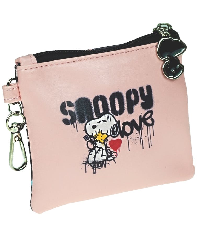 Snoopy Stripe Πορτοφόλι Μικρό με Φερμουαρ 365-02003