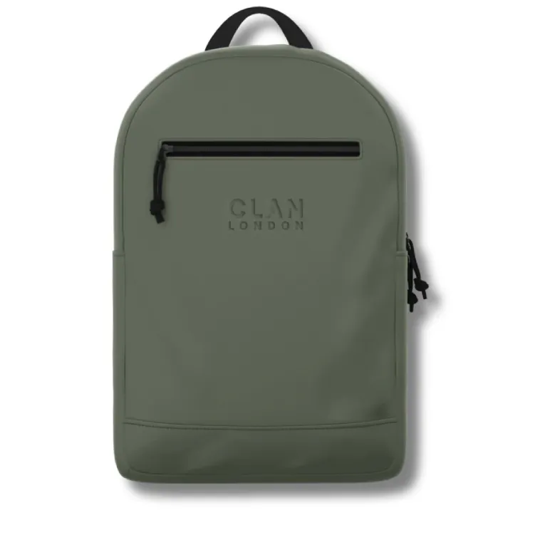CLAN LONDON - CLAN London Greenwich Backpack Khaki Green- Τσάντα Πλάτης Μεγάλη Χρώμα Χακί CLBP1KGRE
