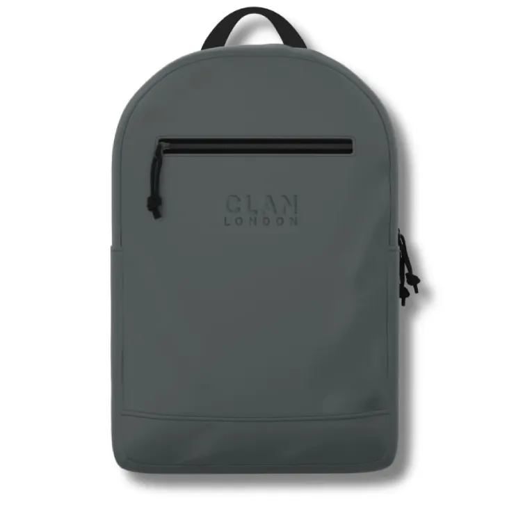 CLAN LONDON - CLAN London Greenwich Backpack Slate Grey - Τσάντα Πλάτης Μεγάλη Χρώμα Γκρι CLBP1SGRY
