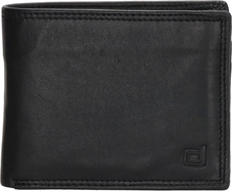 Polo Real Leather Wallet Dd Exclusive - Δερμάτινο Αντρικό Πορτοφόλι σε Μαύρο Χρώμα  01D2819