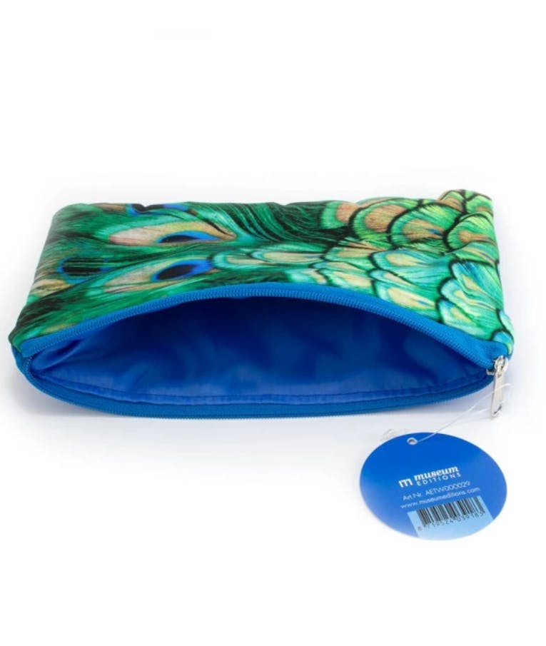 - Museum Editions Τσαντάκι - Κασετίνα PEACOCK FEATHERS 20x12.5cm  LLAE0029