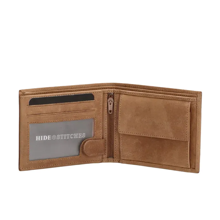 POLO - Polo Real Leather Wallet Hide & Stitches Johan Van Amstel - Δερμάτινο Αντρικό Πορτοφόλι σε 3 Αποχρώσεις 01AG107SE