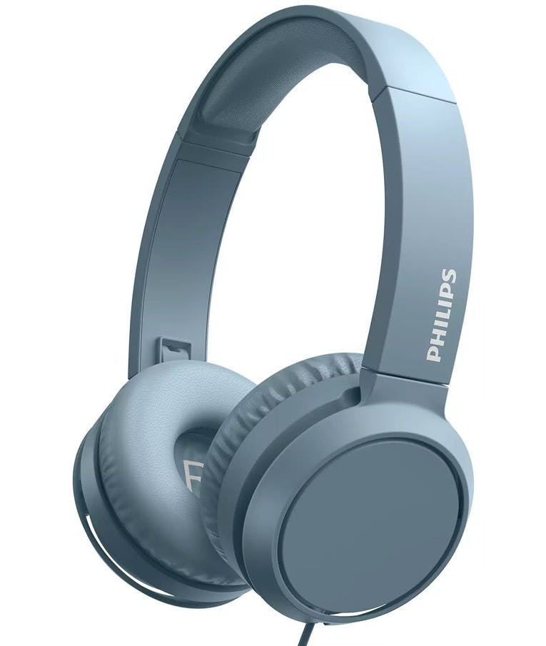 Ακουστικά Stereo Philips On-Ear Stereo 3.5mm TAH4105BL/00 Μπλε με Μικρόφωνο, Πλήκτρο Απάντησης
